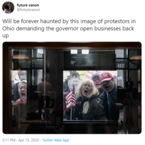 ohio protests reopen zombies